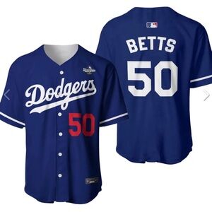 Men's #50 Mookie Betts 2025 World Series Jersey